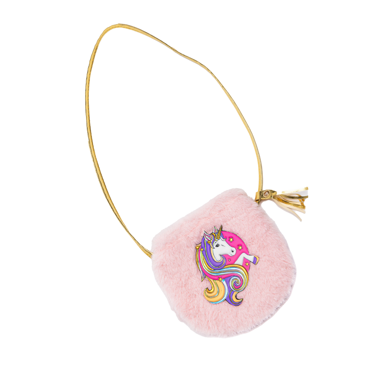 Fluffy Pink Unicorn Petite Purse