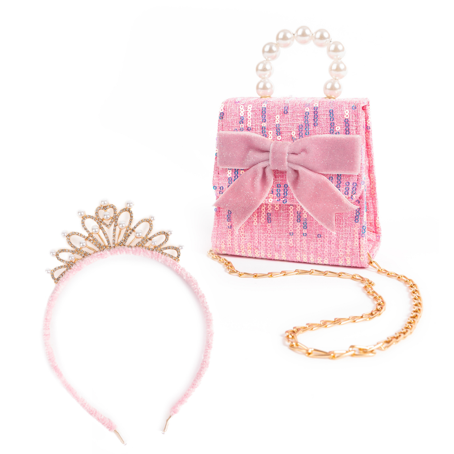 CE The Mademoiselle Mini Purse with Headband - Pink