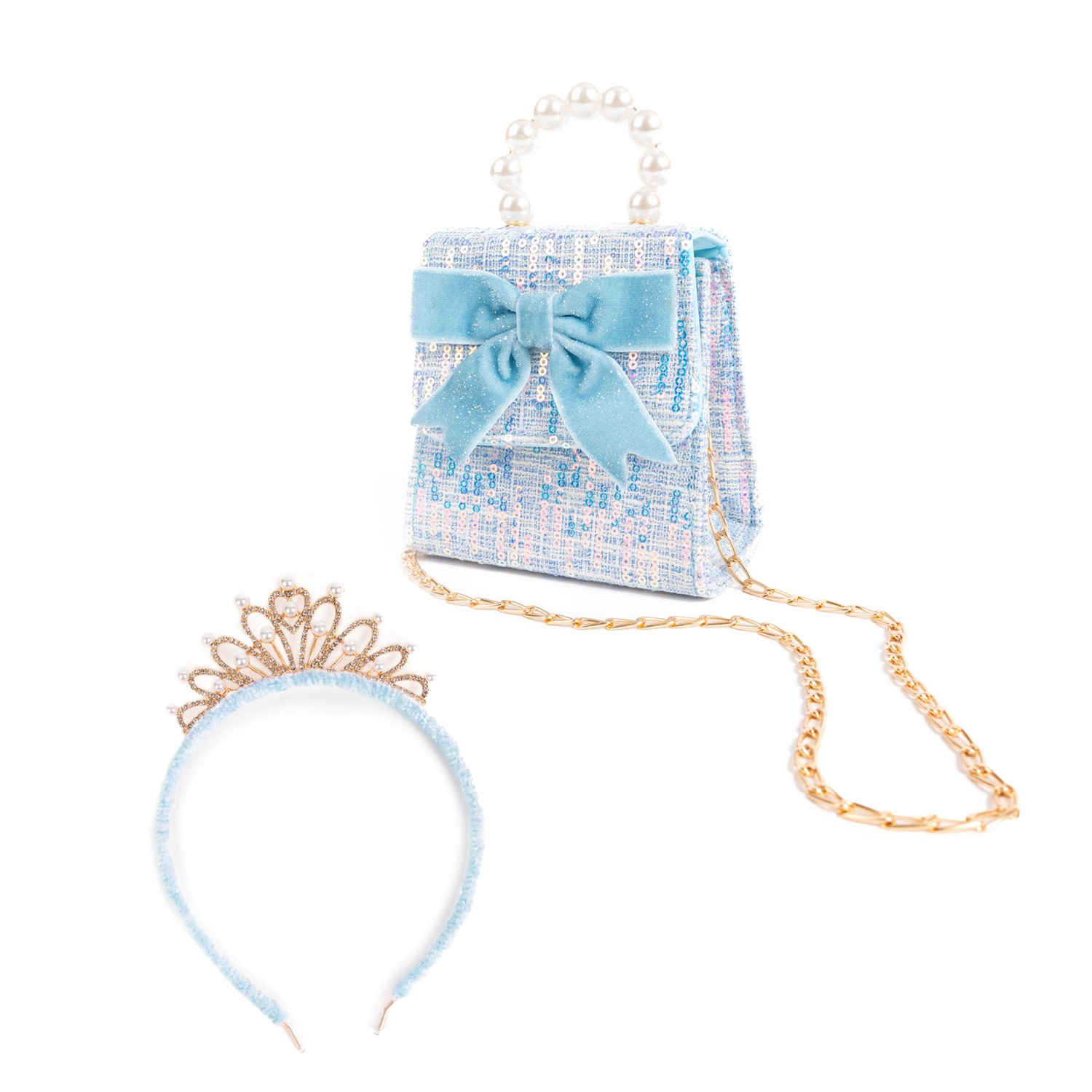 CE The Mademoiselle Mini Purse with Headband - Blue