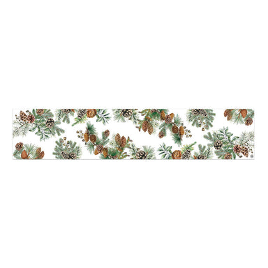 Michel Design Works White Spruce Cotton Table Runner