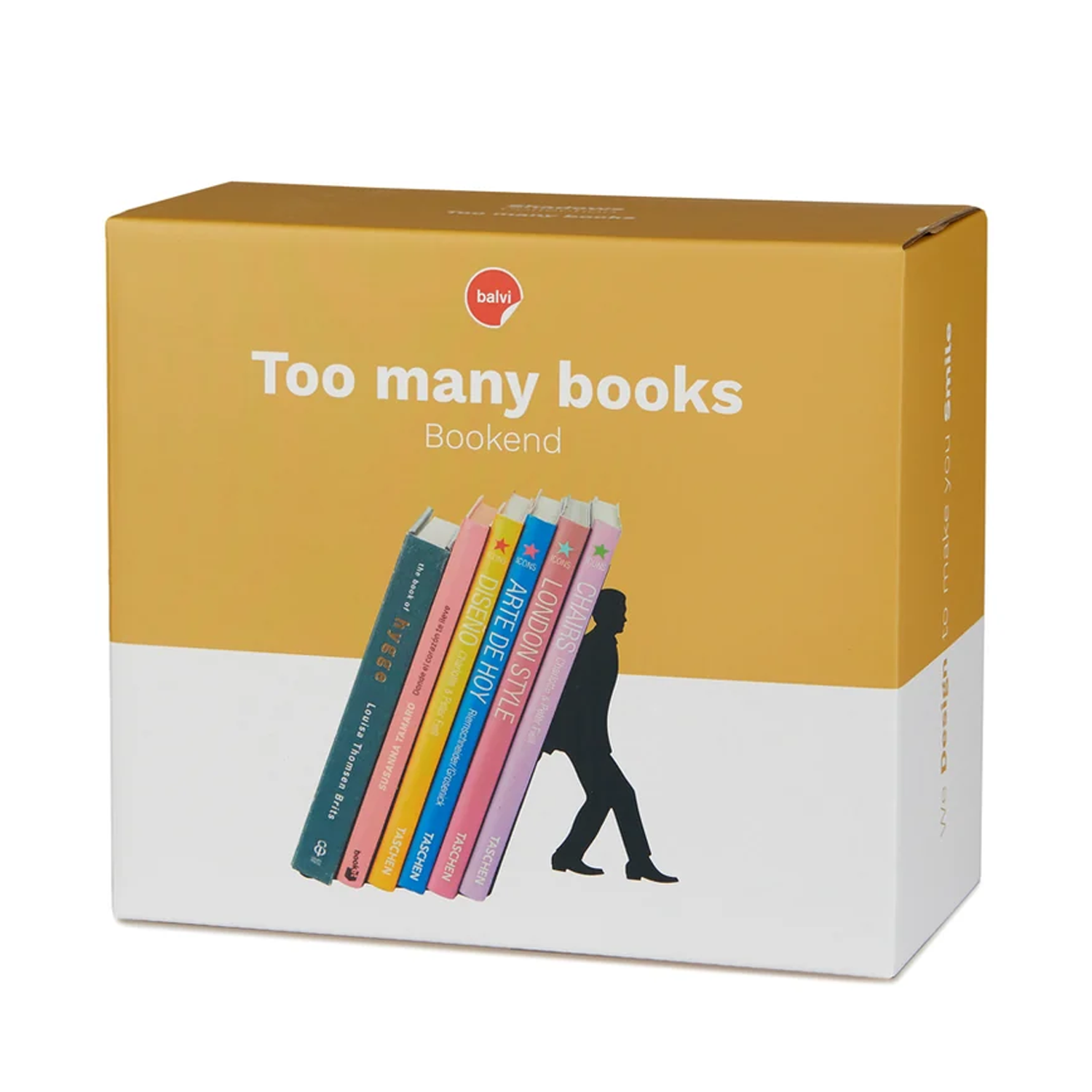 BALVI Too Many Books Bookend