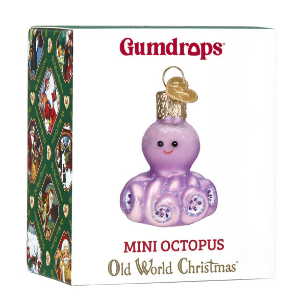 Old World Christmas Gumdrop Mini Octopus Ornament