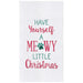 Have Yourself A Meowy Little Christmas Floursack Kitchen Towel    