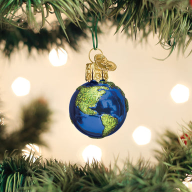 Old World Christmas Gumdrop Mini Planet Earth Ornament    