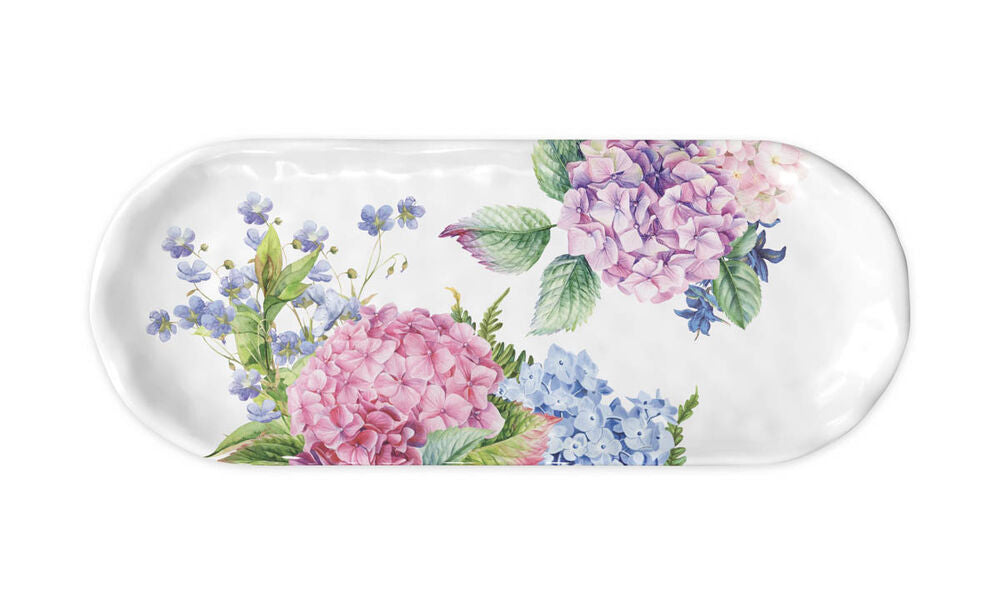Wild Hydrangea Melamine Accent Tray