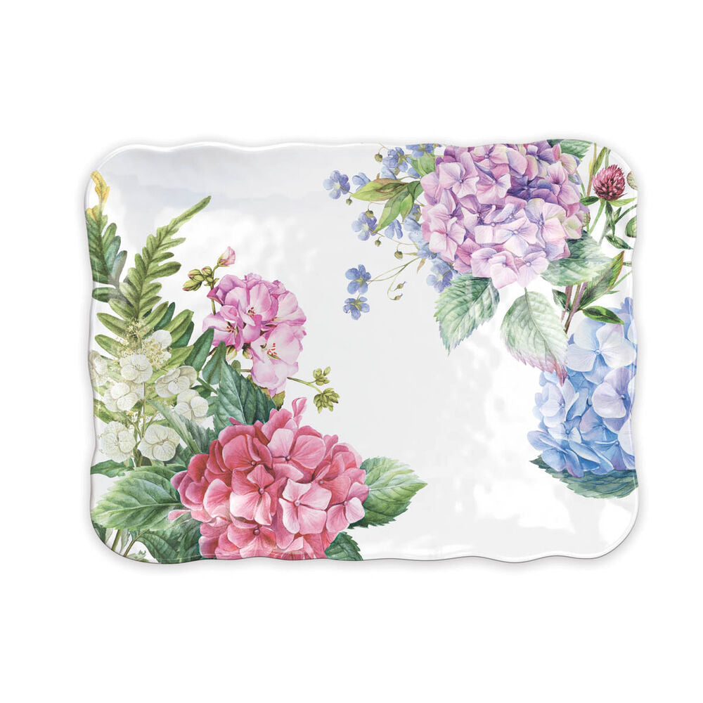 Wild Hydrangea Melamine Cookie Tray