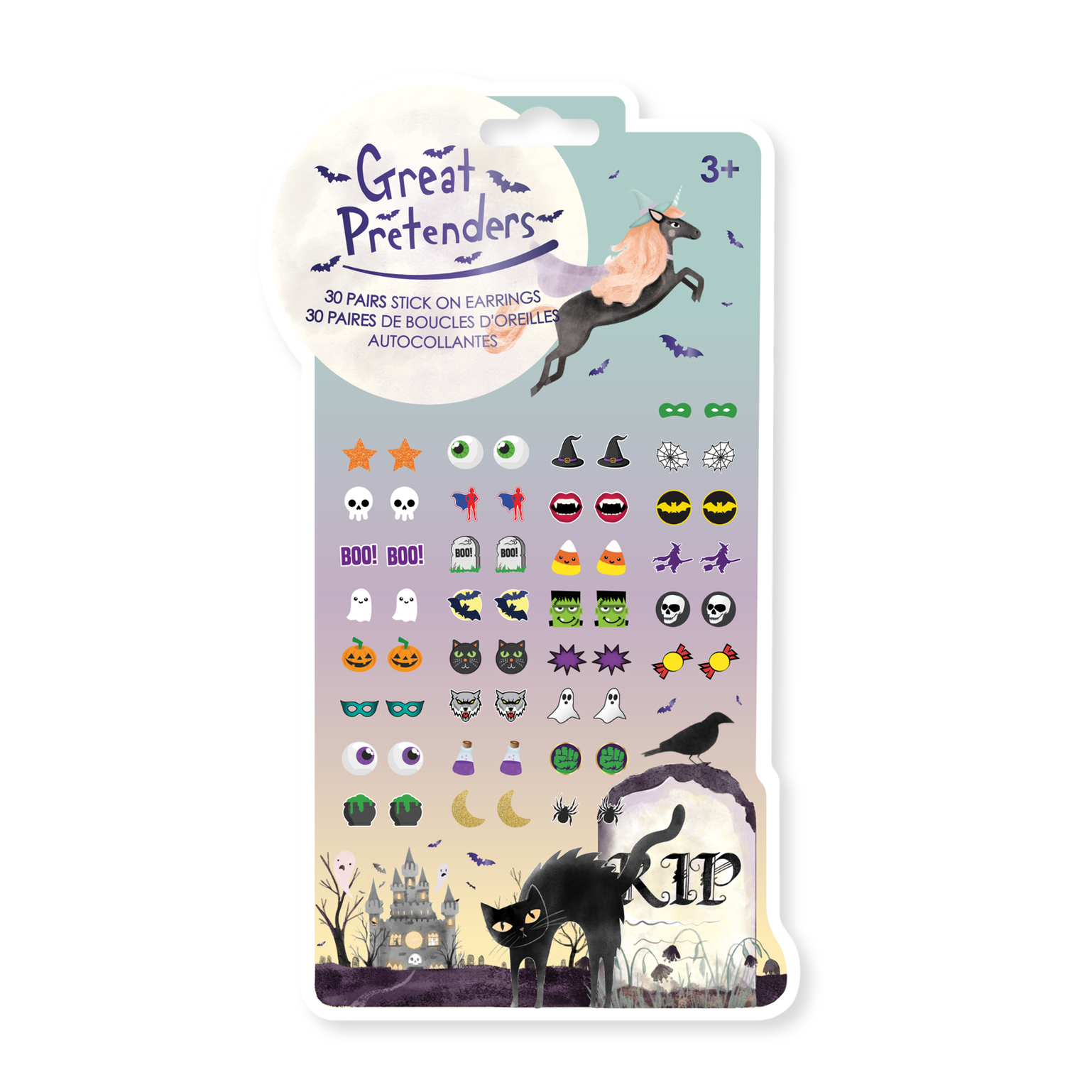 Halloween Stick-On Earrings