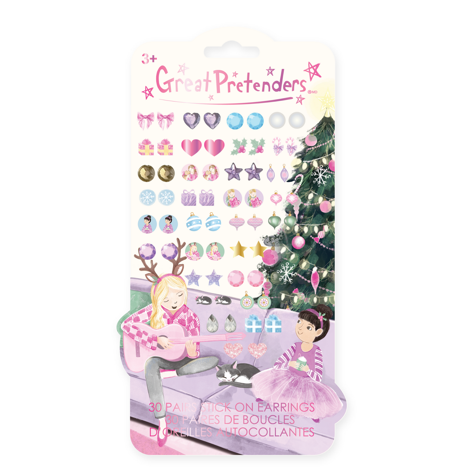 CE Stick-On Holiday Sticker Earrings