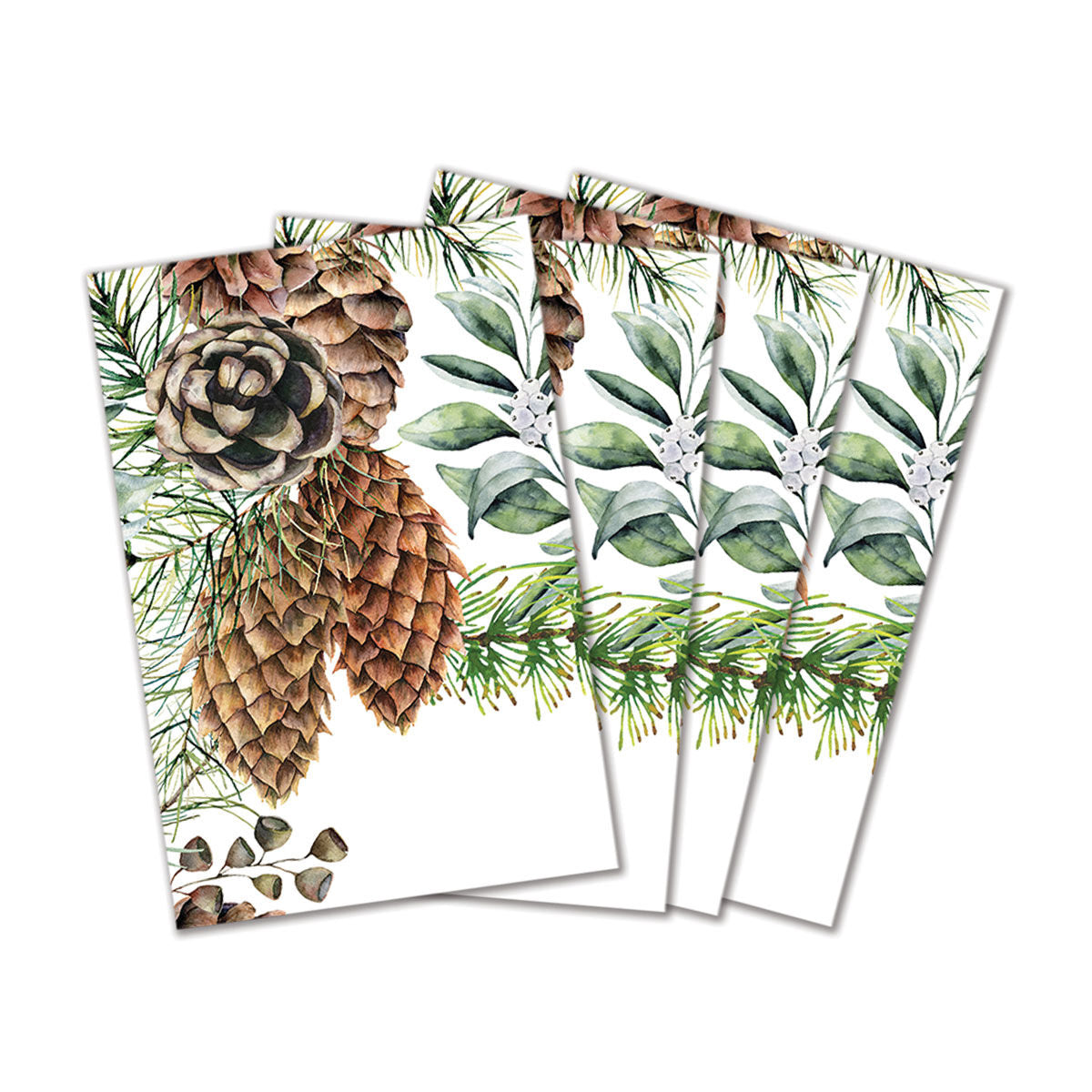 White Spruce Cotton Table Napkins - Set of 4