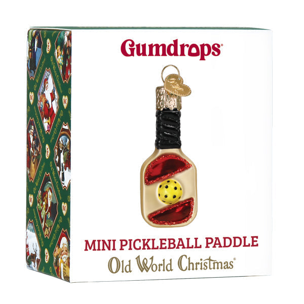 Old World Christmas Mini Gumdrops Pickleball Paddle Ornament