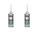 Firefly Architectural Rectangle Earrings - Ice    