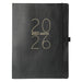 Apollo Collection Black 2026 18-Month 8x10 Vegan Leather Planner