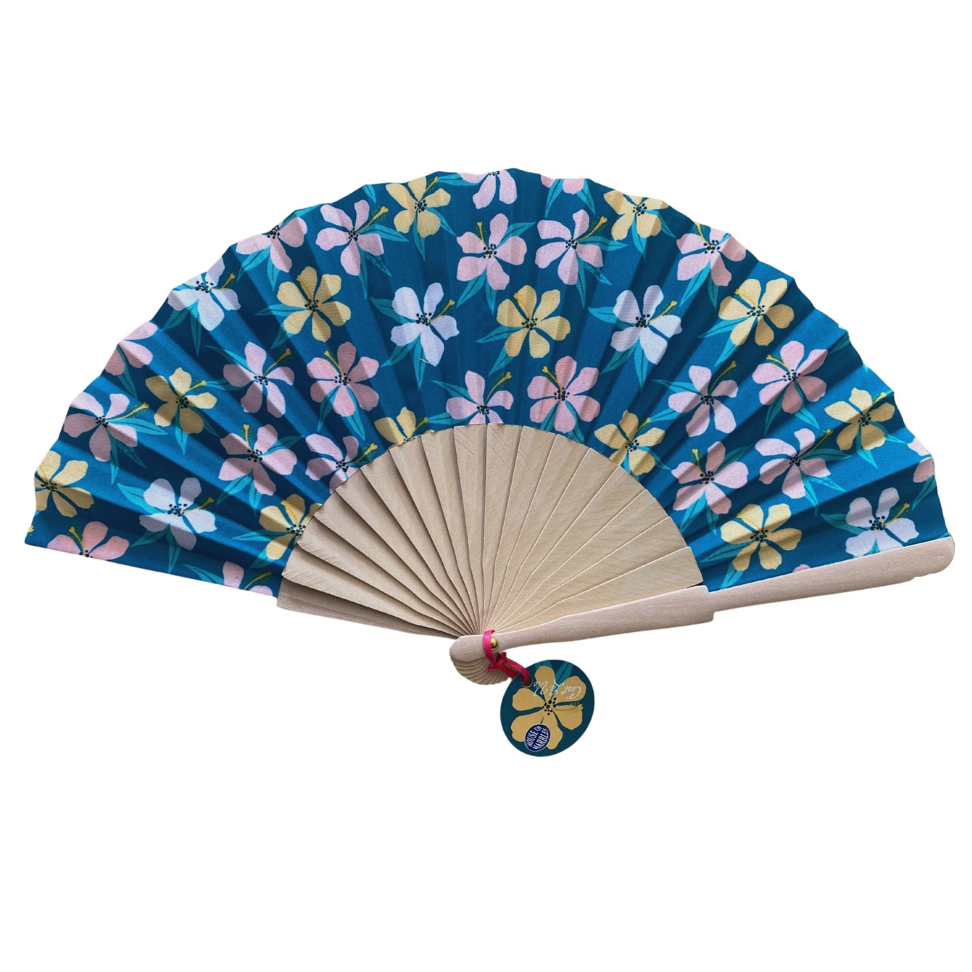 Wooden Folding Fan (Single) - Random Design