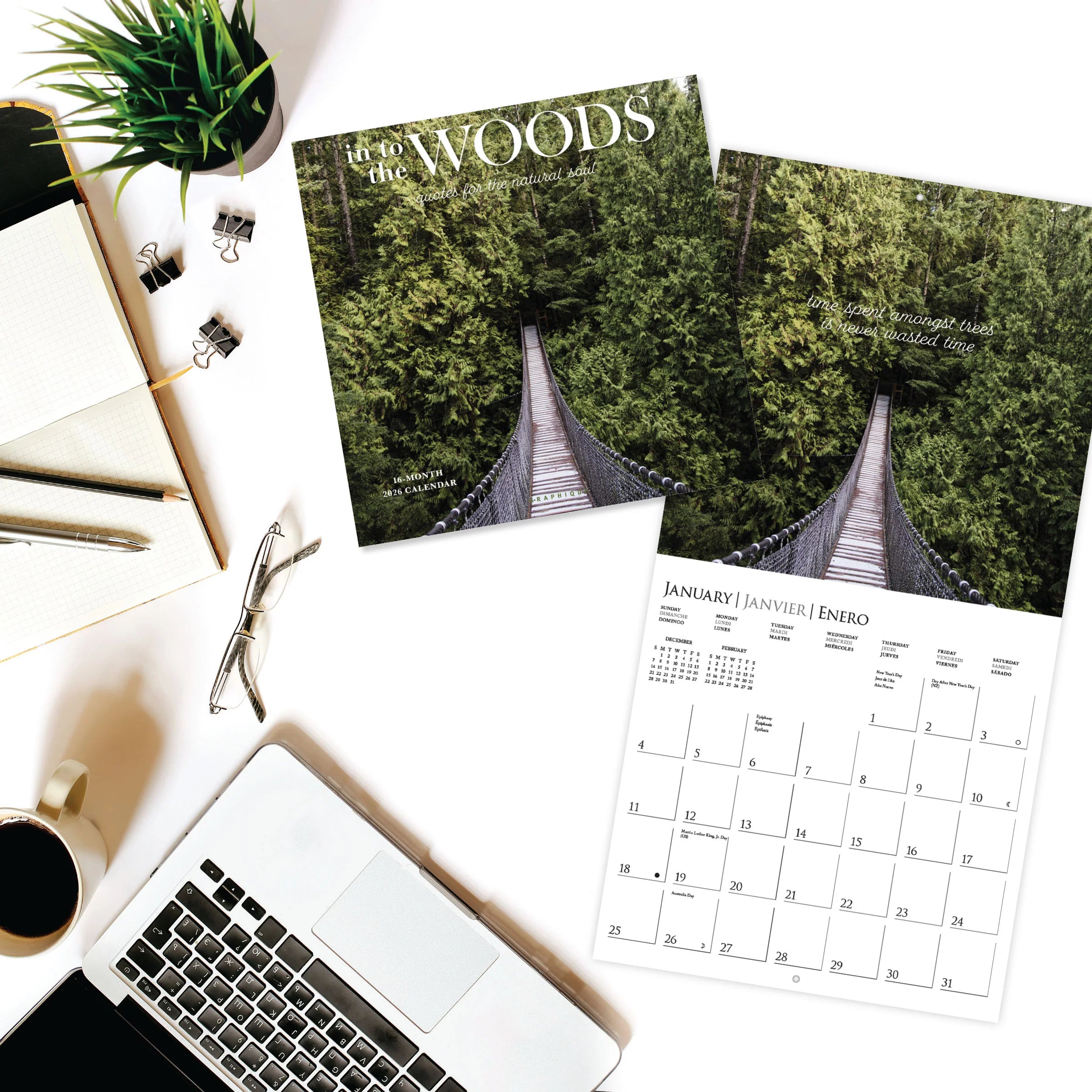 In To The Woods 2026 Wall Calendar