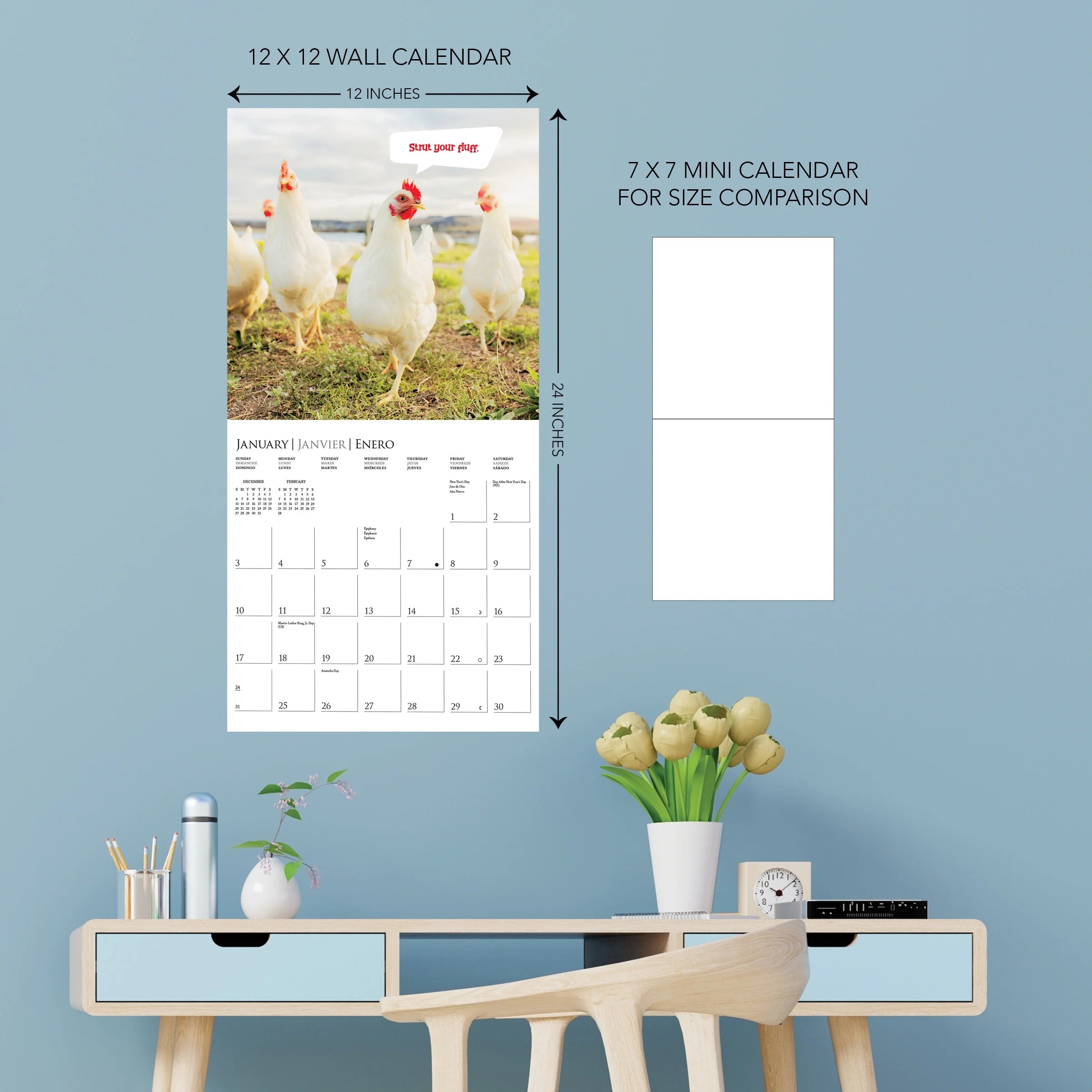 GRPH On the Farm 2027 Wall Calendar