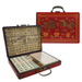 Traditional Chinese Mahjong Set Travel Size Red