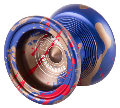 DUNCAN Roadrunner Yo-Yo - Blue with Red/Gold Splash