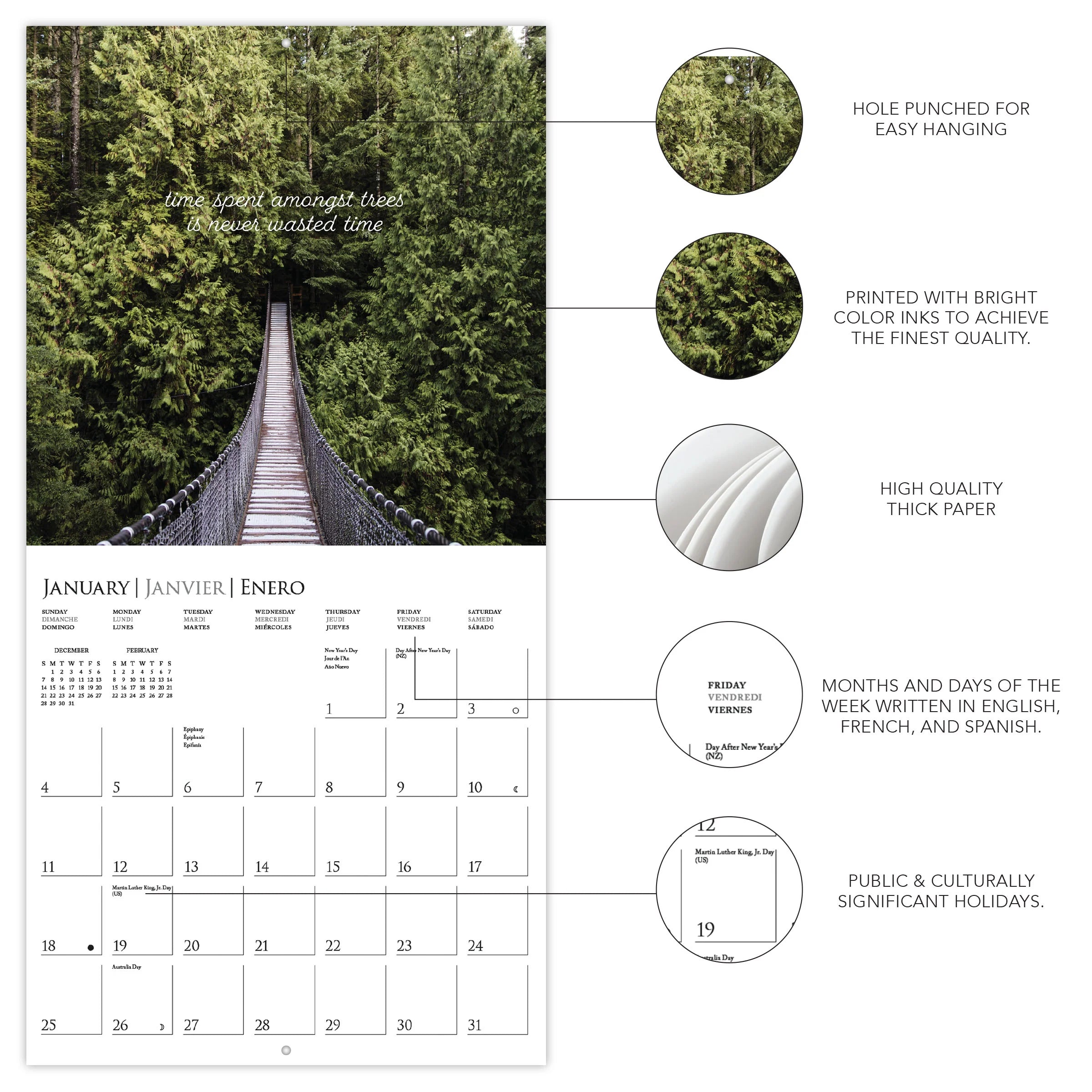 In To The Woods 2026 Wall Calendar