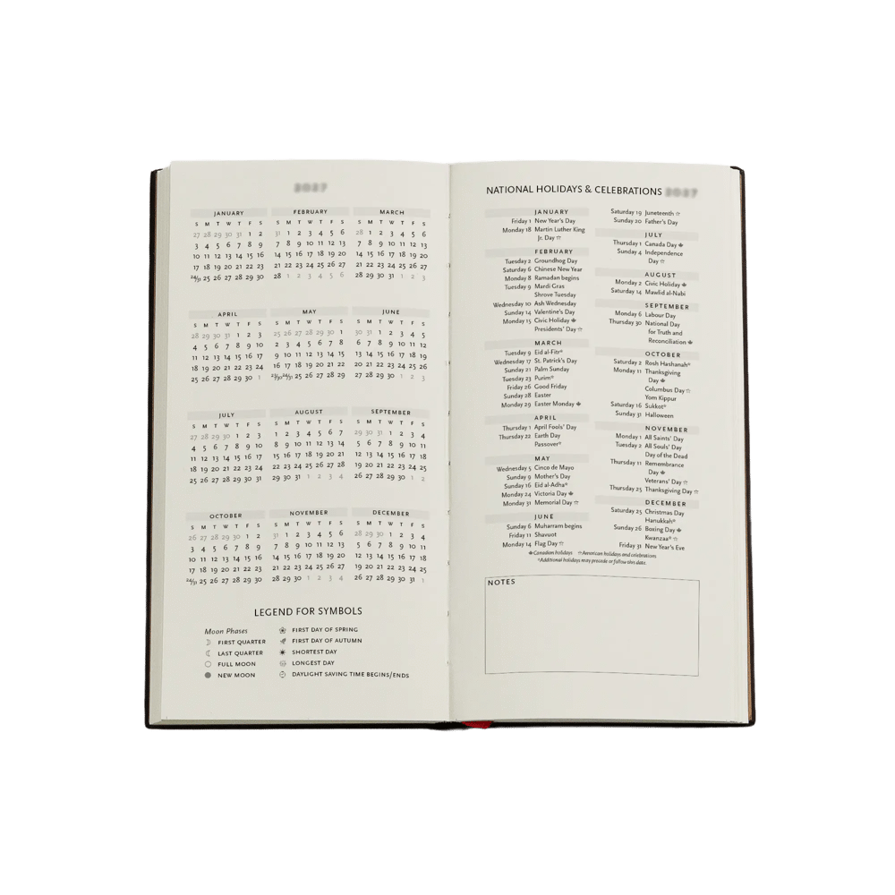 PRB 2027 Lotus River Planner Slim Hardcover