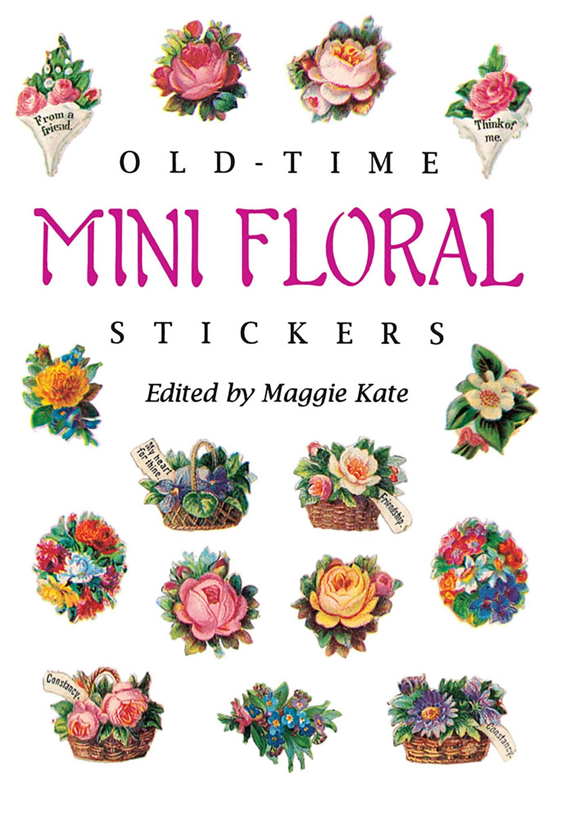 DVR Old-Time Mini Floral Stickers