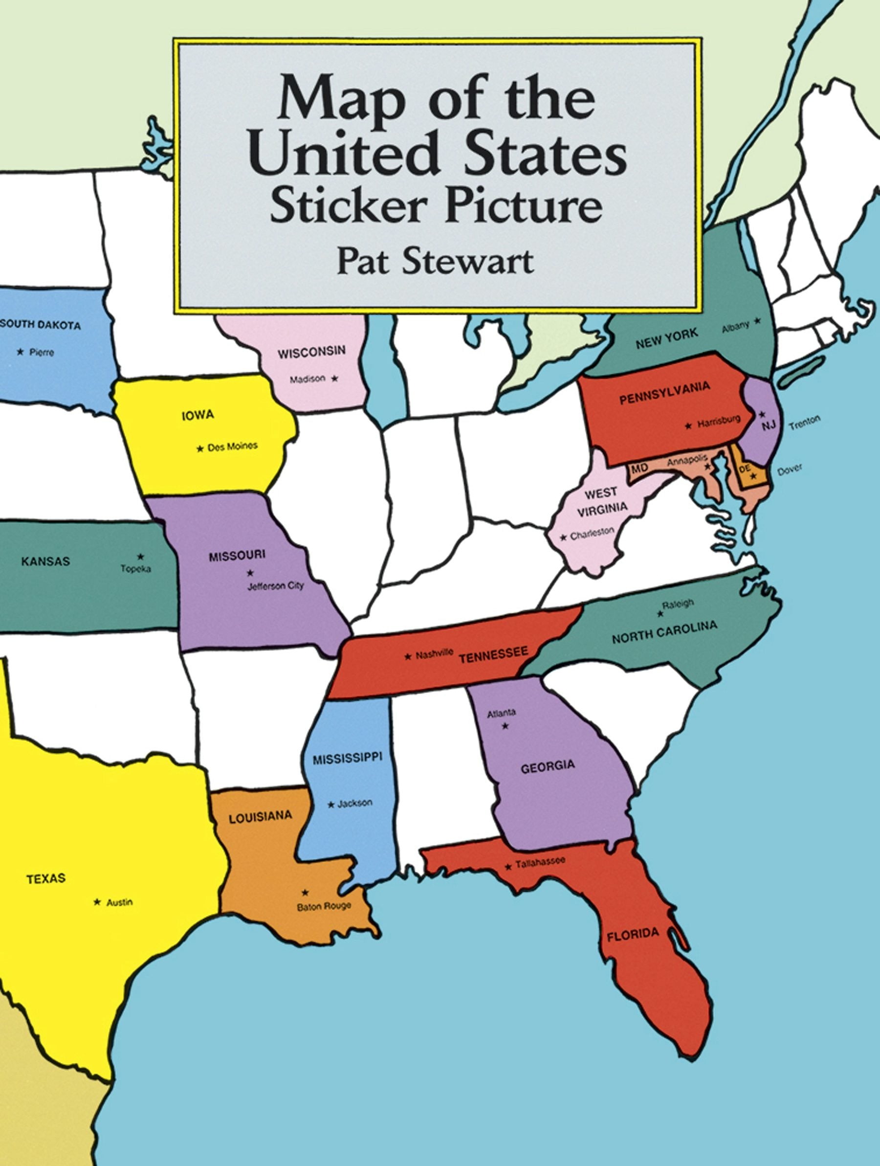 DVR Map of the United States Sticker Picture