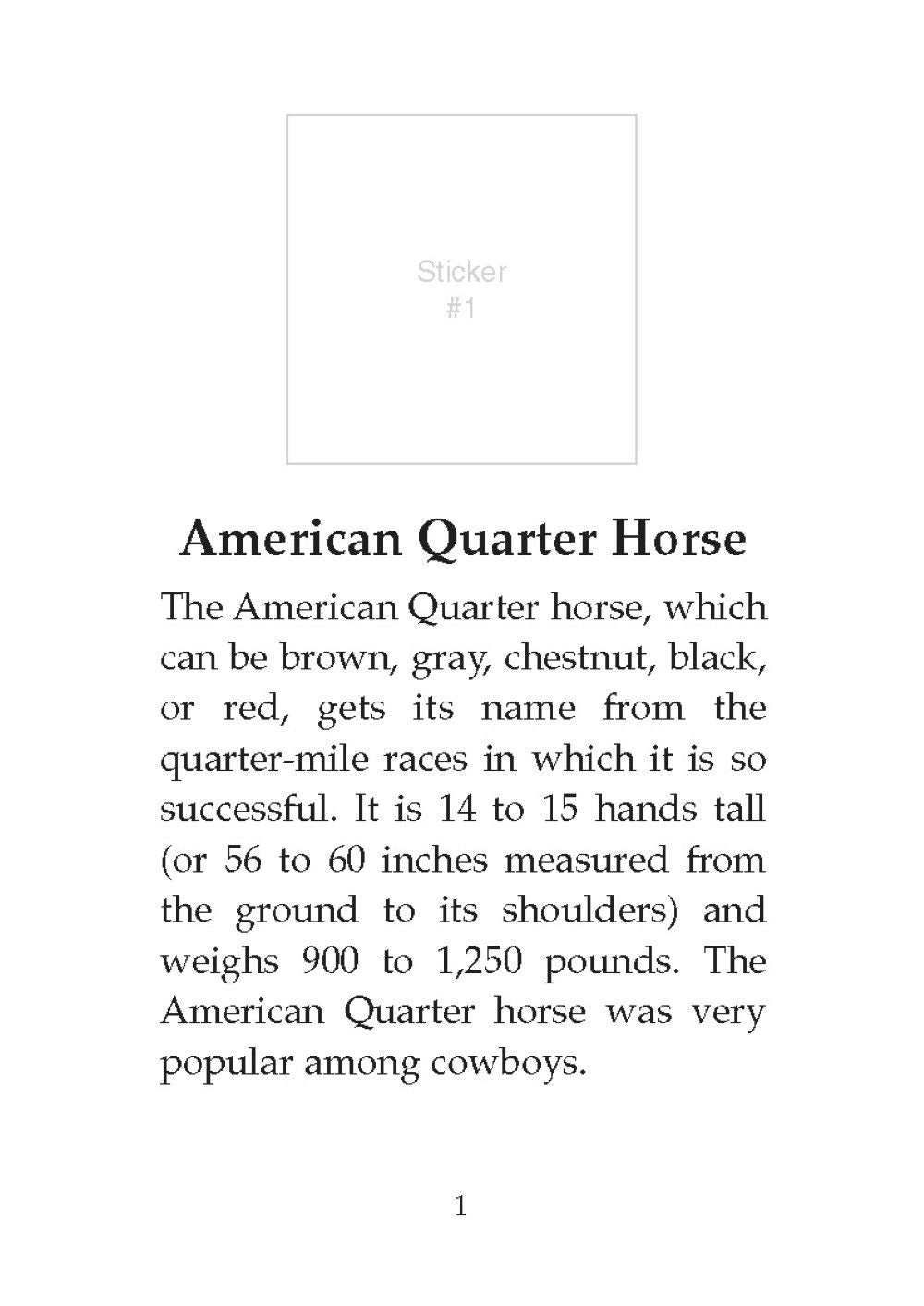 DV Learn About Horses Sticker Activity Book