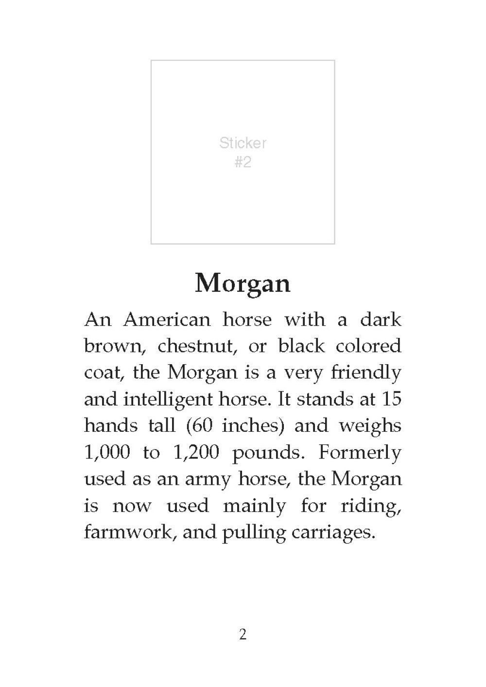 DV Learn About Horses Sticker Activity Book