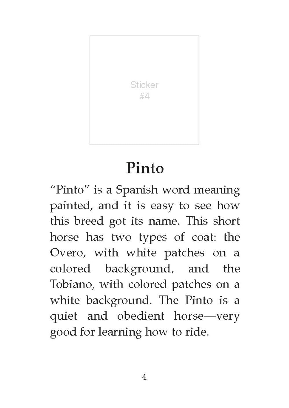 DV Learn About Horses Sticker Activity Book