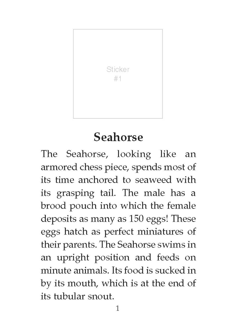 DVR Learning About Sea Animals