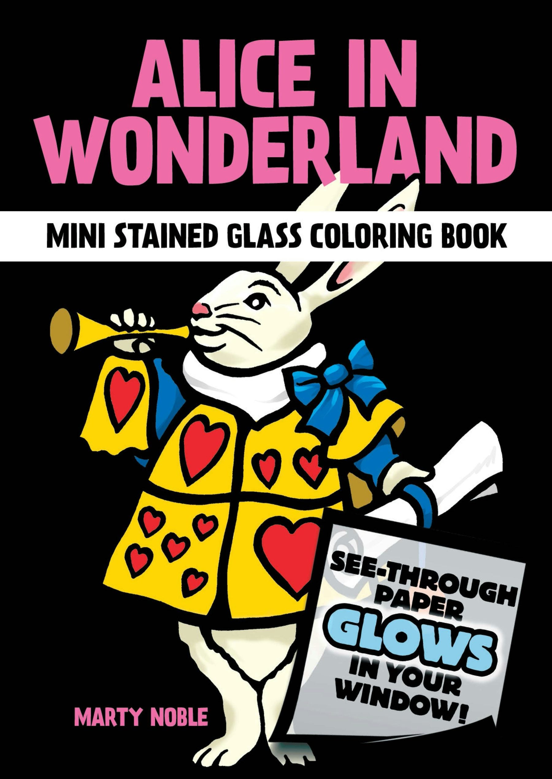 DVR Alice in Wonderland Mini Stained Glass Coloring Book