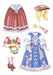DVR Betsy the Colonial Girl Sticker Paper Doll