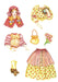 DVR Betsy the Colonial Girl Sticker Paper Doll