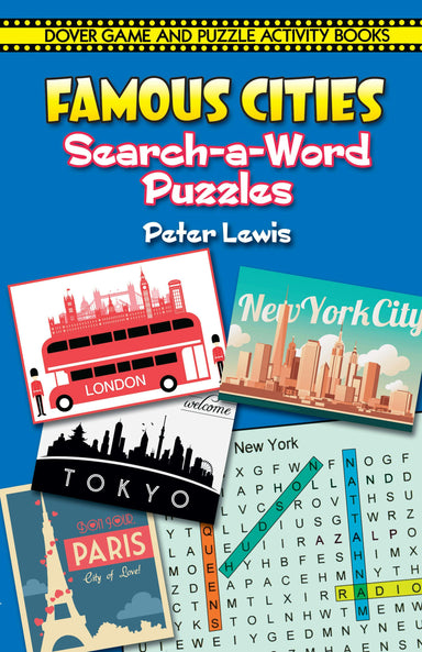 Famous Cities Search-a-Word Puzzles Activity Book