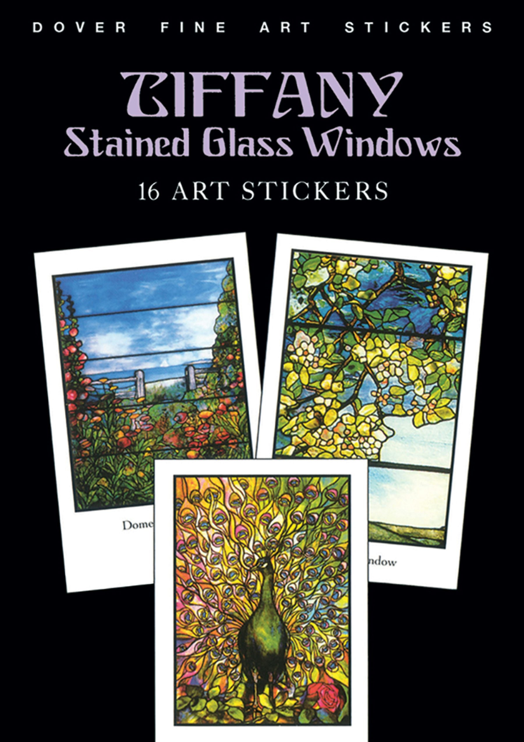 DVR Dover Fine Art Stickers: Tiffany Stained Glass Windows