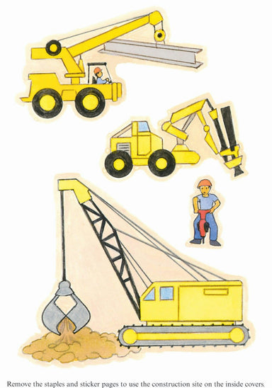 DVR Little Construction Site Sticker Activity Book