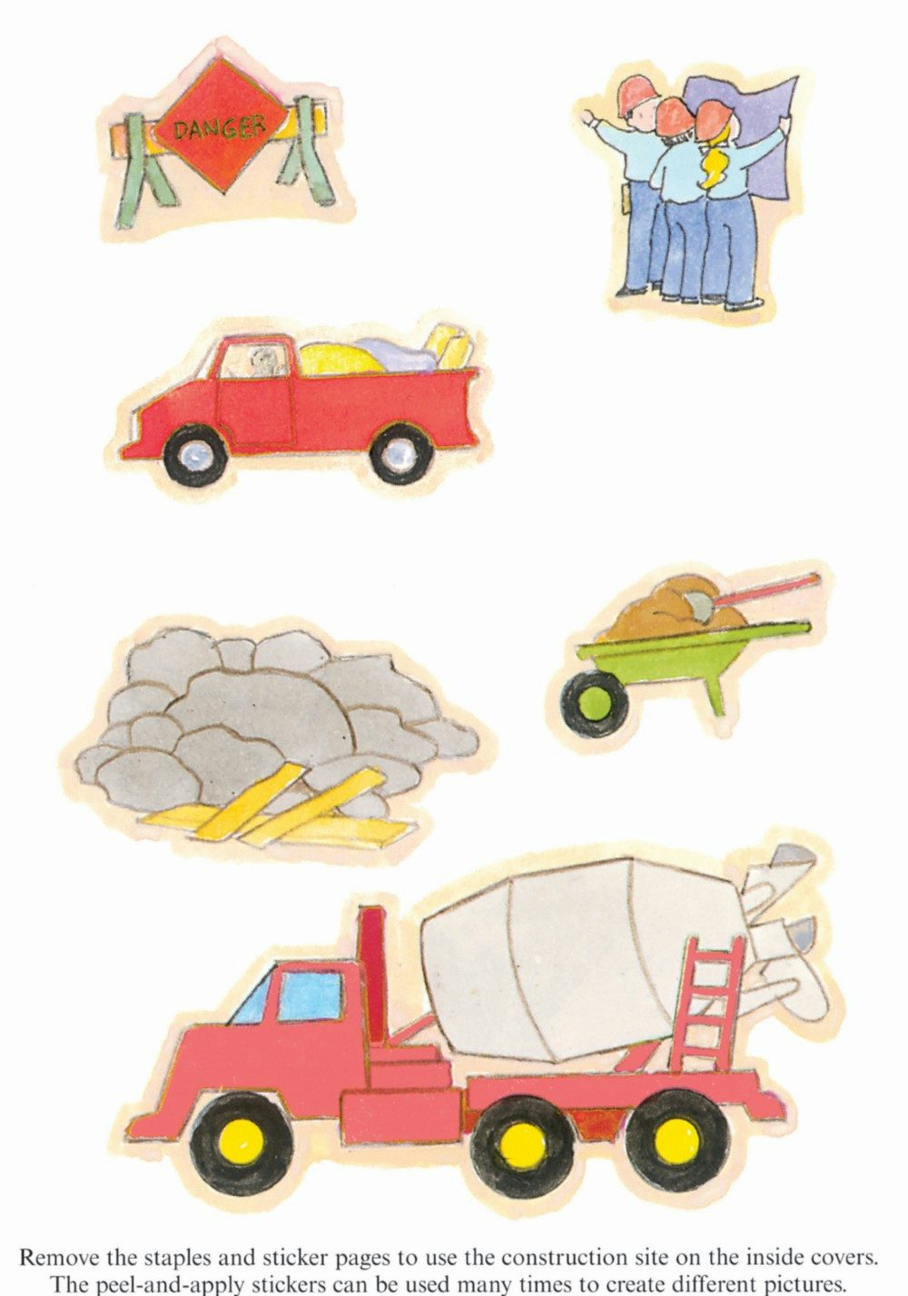 DVR Little Construction Site Sticker Activity Book