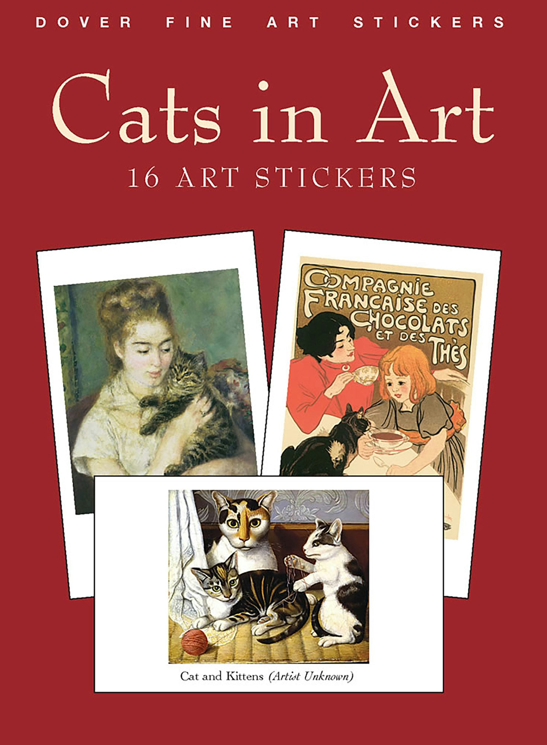 DVR Dover Fine Art Stickers: Cats in Art