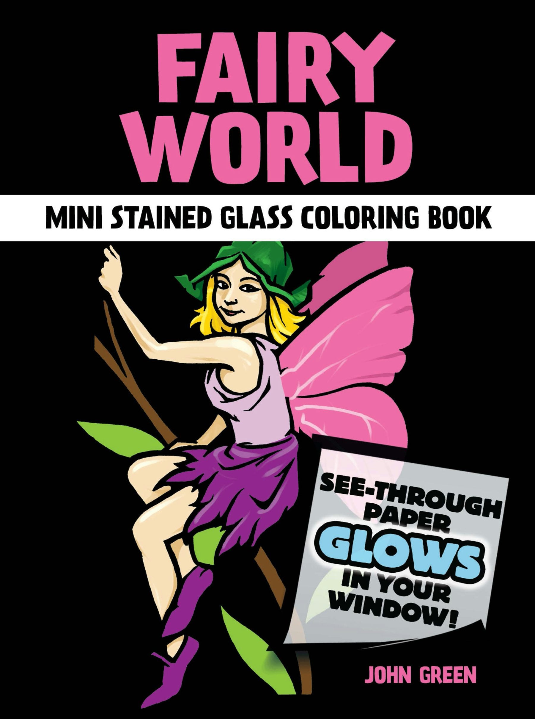 DVR Fairy World Mini Stained Glass Coloring Book