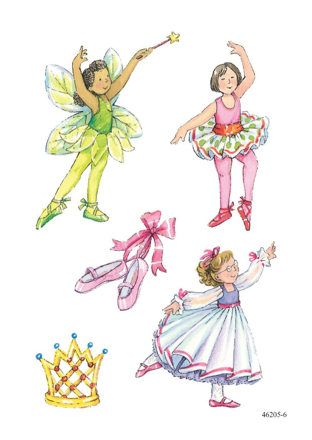 DVR Glitter Stickers: Ballet