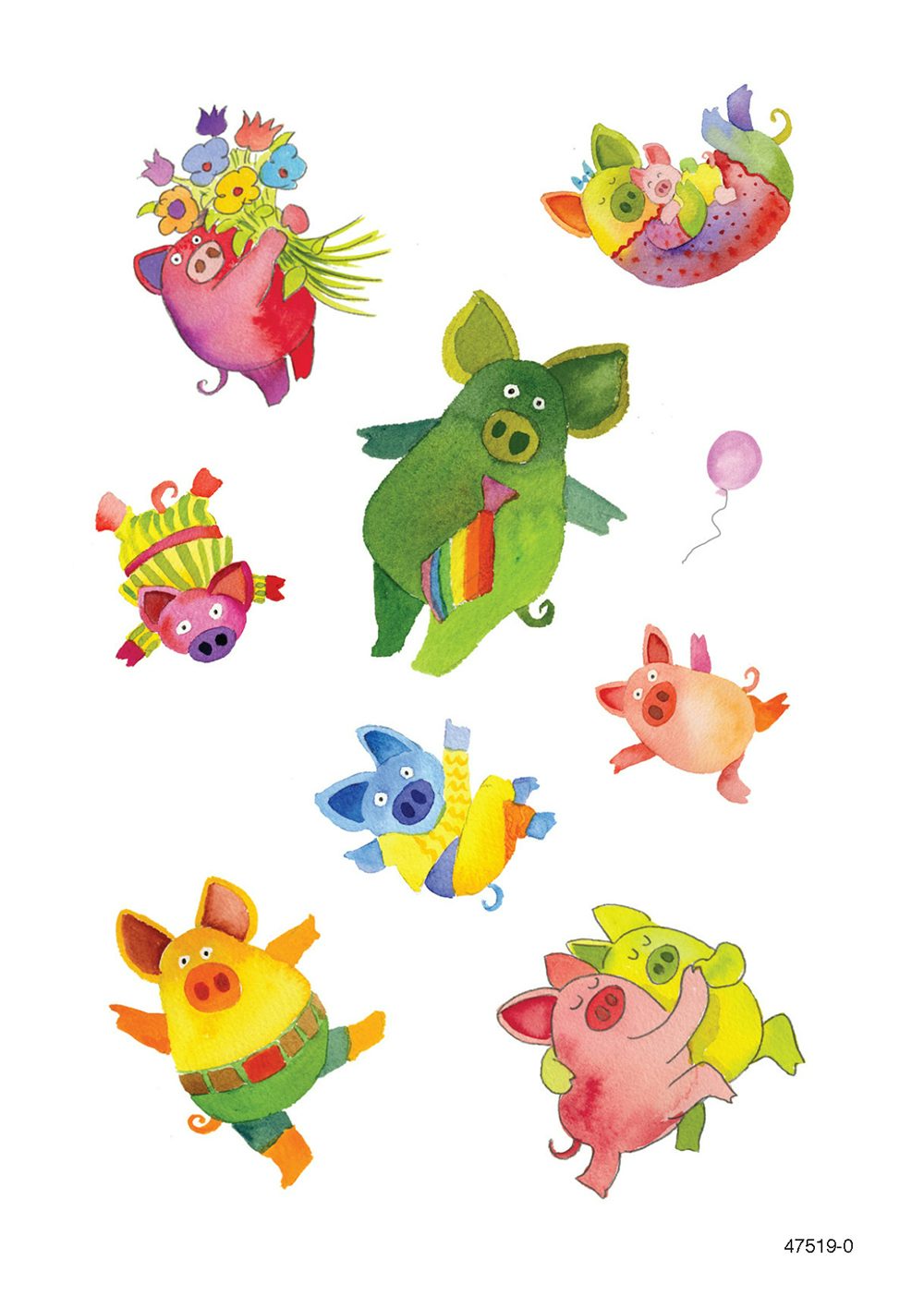 DVR Gettin' Piggy With It Stickers