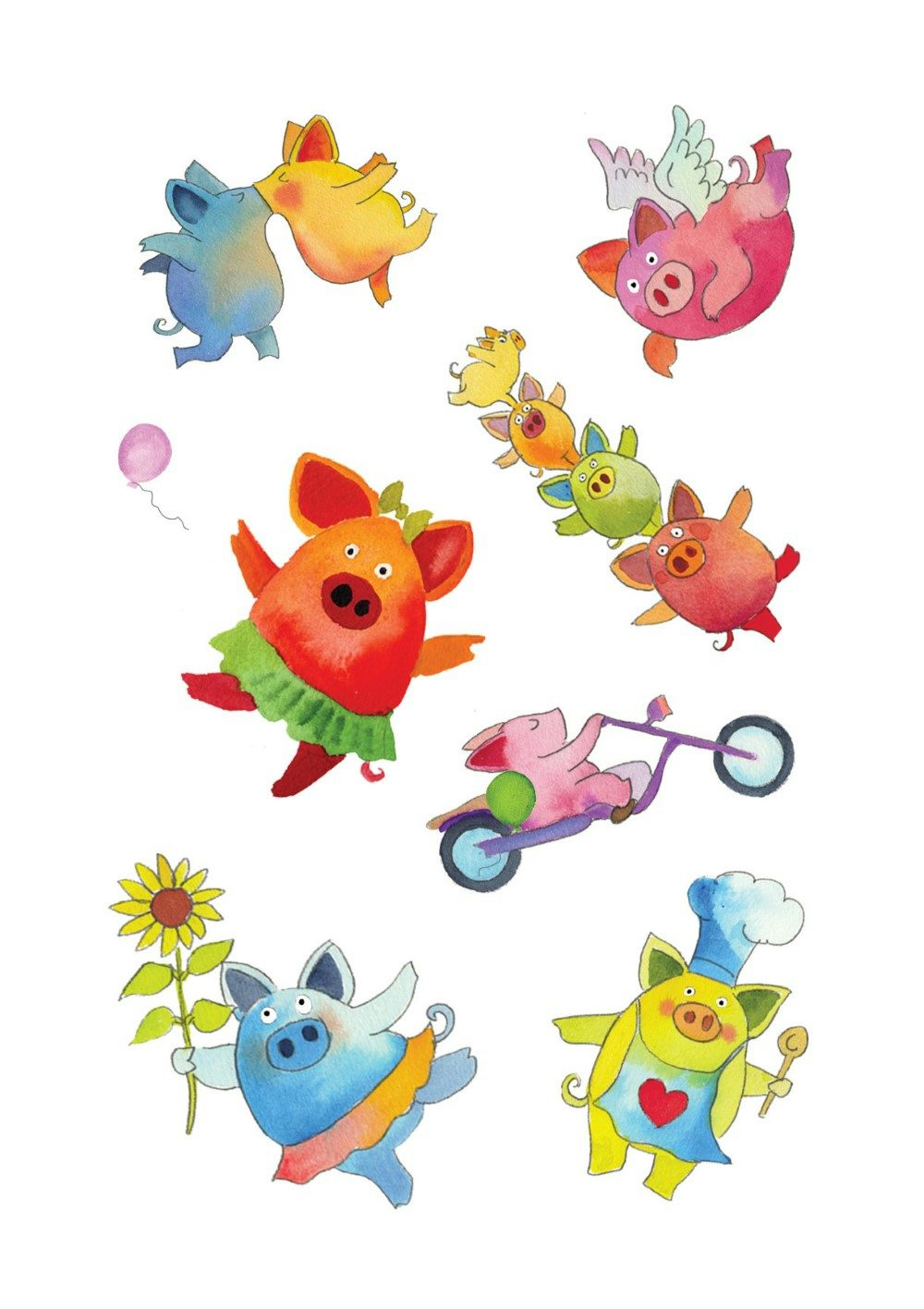 DVR Gettin' Piggy With It Stickers