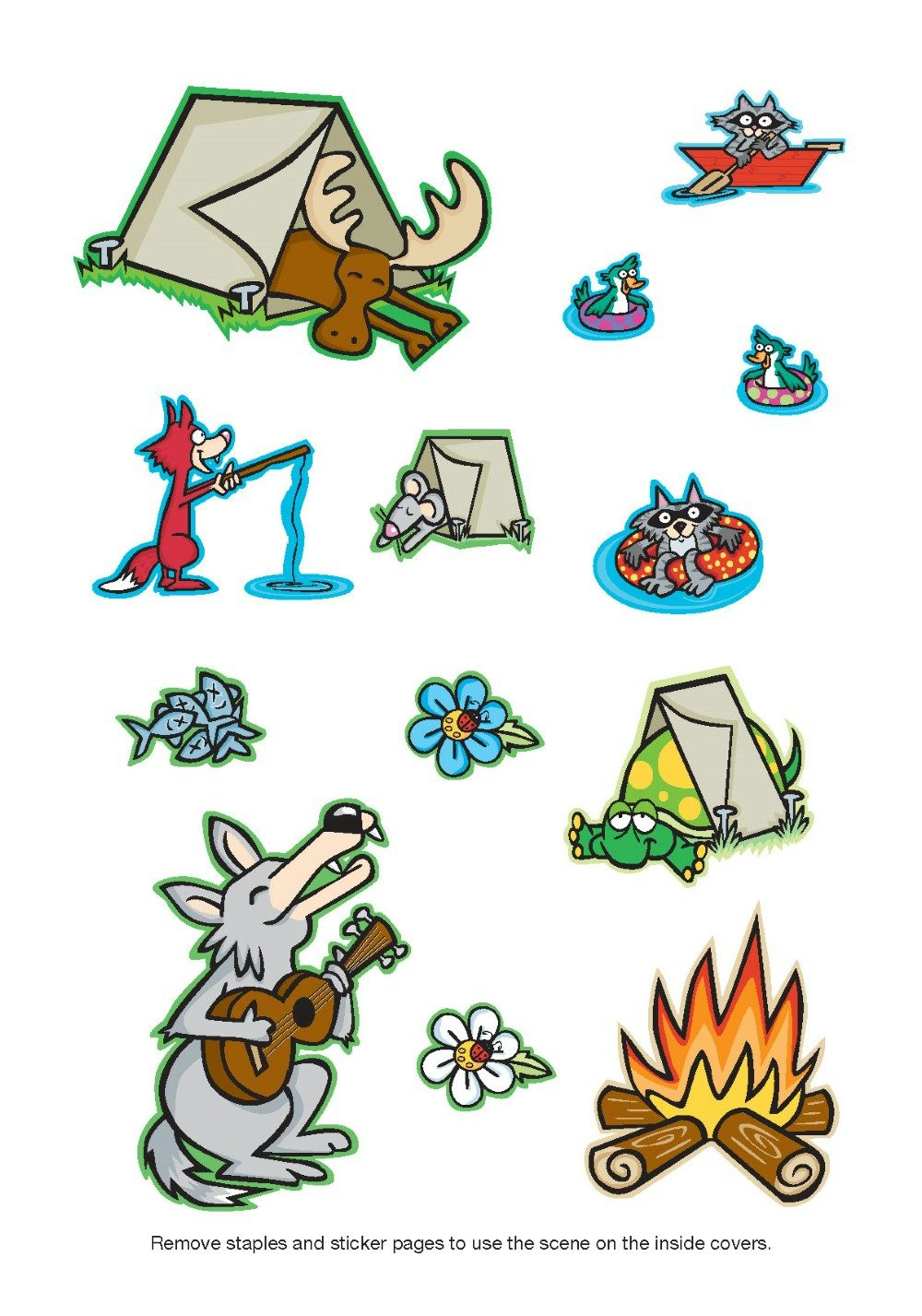 DVR Crazy Camping Critters Sticker Activity Book