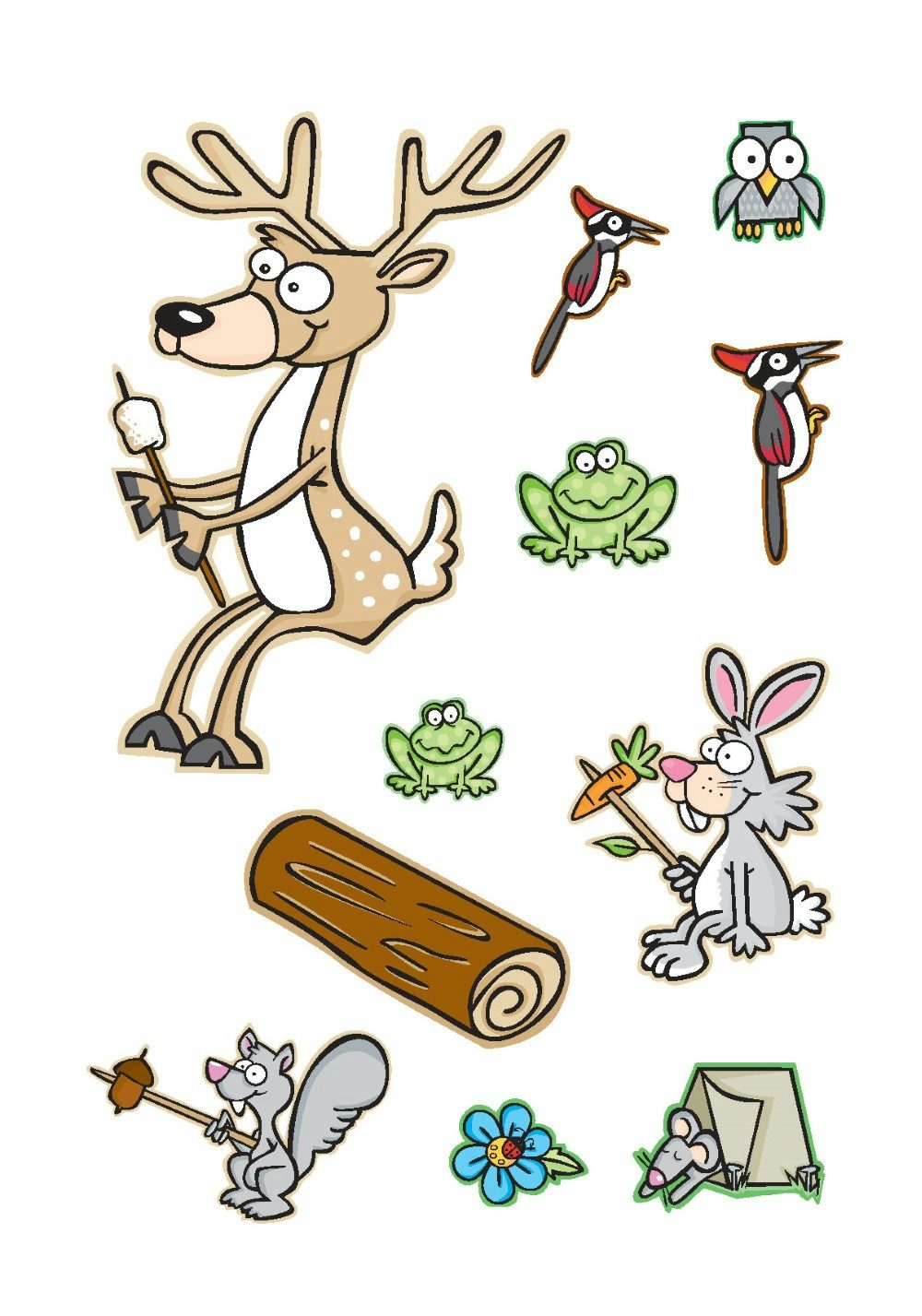 DVR Crazy Camping Critters Sticker Activity Book