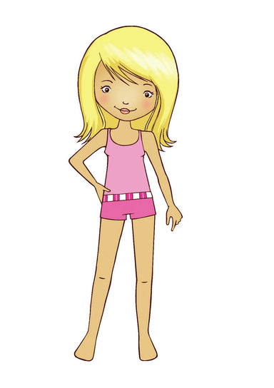 DVR Back to School Sticker Paper Dolls