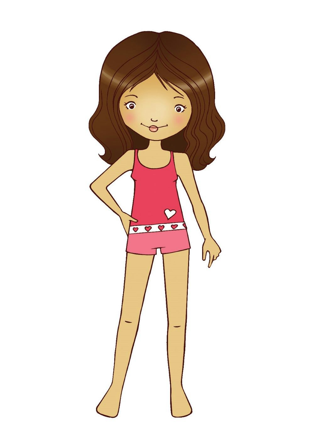 DVR Back to School Sticker Paper Dolls