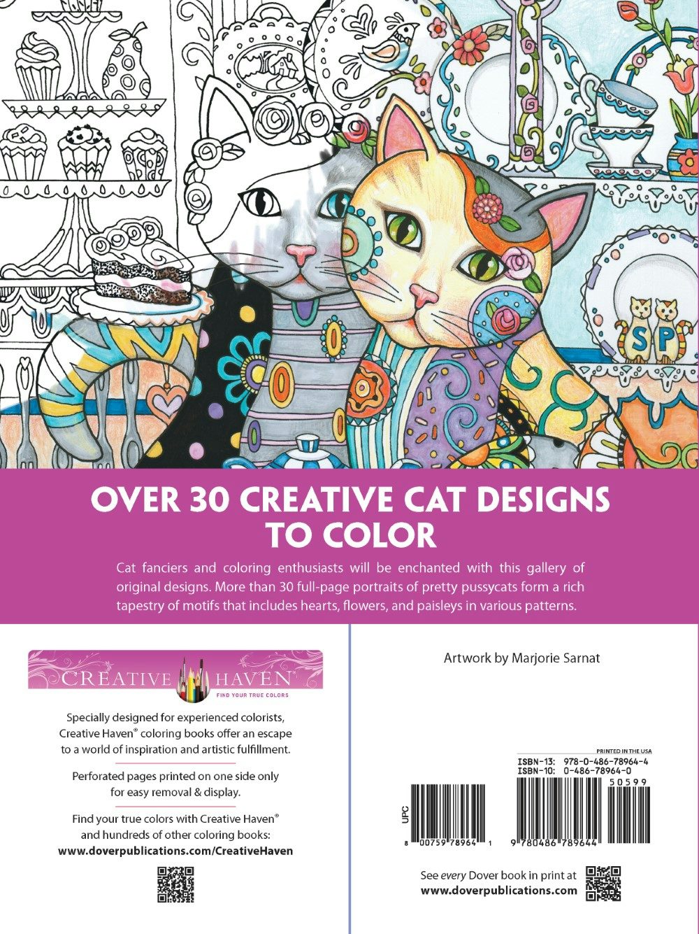 DVR Creative Haven® Coloring Book: Creative Cats
