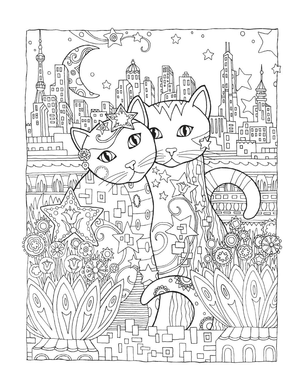 DVR Creative Haven® Coloring Book: Creative Cats