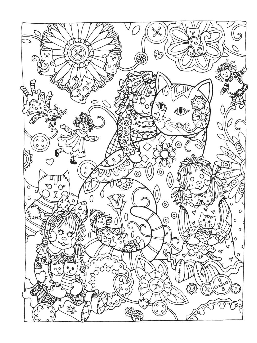 DVR Creative Haven® Coloring Book: Creative Cats