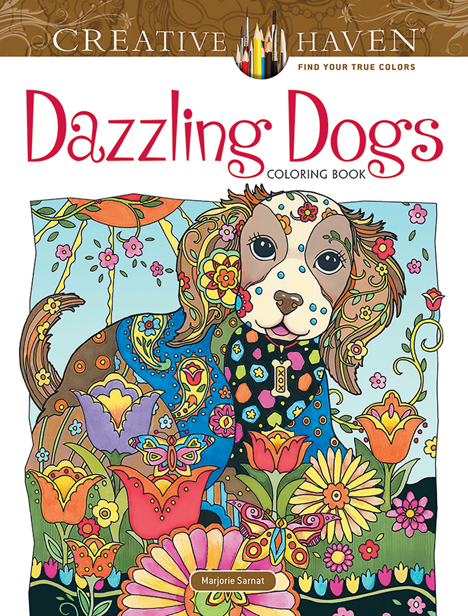 DVR Creative Haven® Coloring Book: Dazzling Dogs