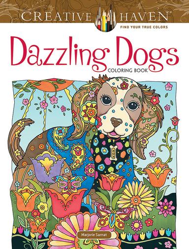 DVR Creative Haven® Coloring Book: Dazzling Dogs